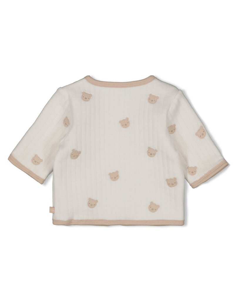 Feetje Baby Feetje omkeerbaar jasje AOP embroidery - Honey Bear -  offwhite 51300541