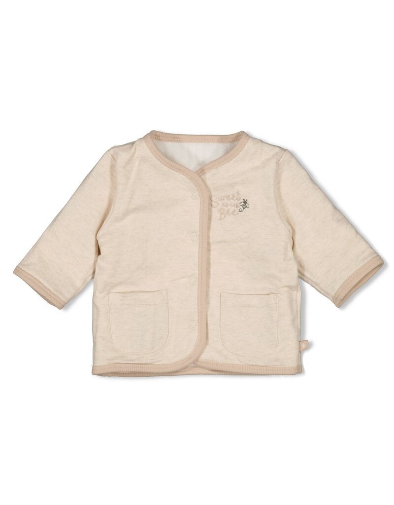 Feetje Baby Feetje omkeerbaar jasje AOP embroidery - Honey Bear -  offwhite 51300541
