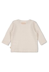 Feetje Baby Feetje longsleeve rib met streep - Honey Bear - Zand   51602681