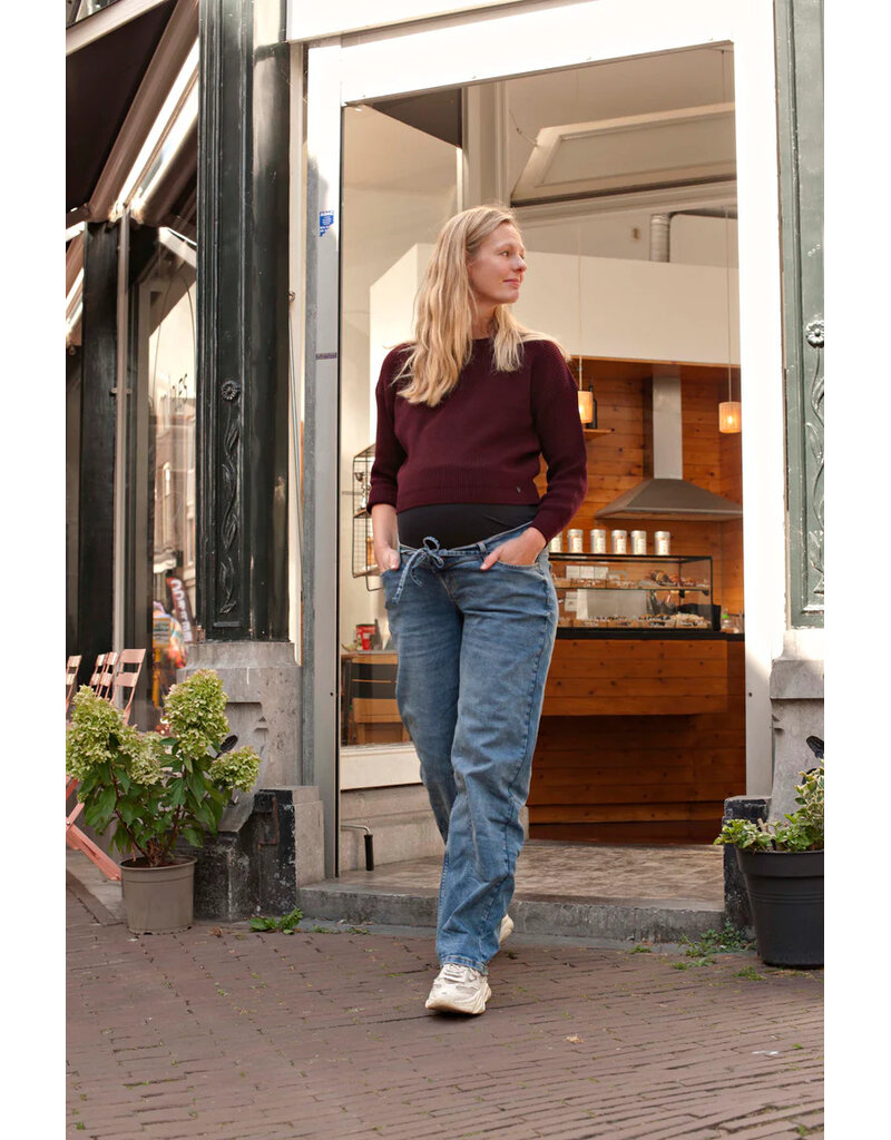 Love2Wait Love2Wait jeans Kate Tapered Wide Leg - Stone wash B999037 021