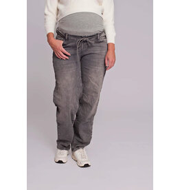 Love2Wait Love2Wait zwangerschapsjeans Kate Tapered Wide Leg - Grey