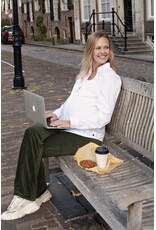 Love2Wait Love2Wait Pants Flared rib velvet - Olive - C252001 054