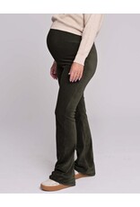 Love2Wait Love2Wait Pants Flared rib velvet - Olive - C252001 054