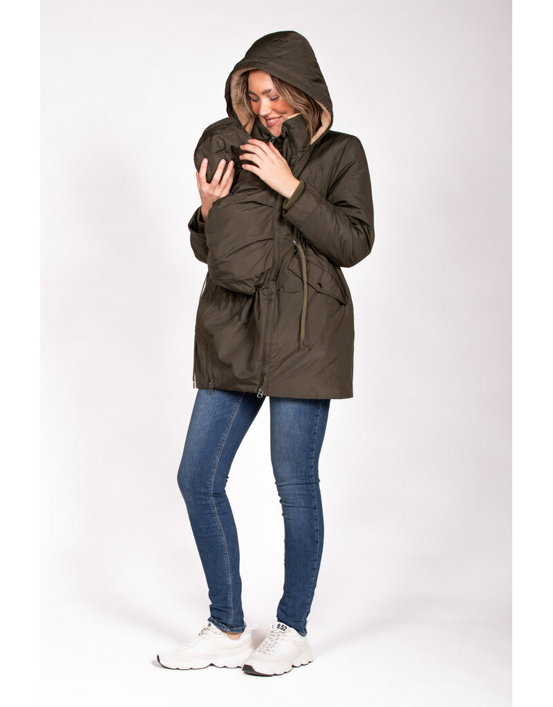 Love2Wait Love2Wait Winterjas - Babycarrier - 3 in 1 - Olijf - C252000 054