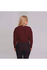 Love2Wait Love2Wait Trui - knit - cropped - burgundy -  B999062 044