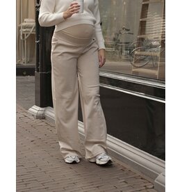 Love2Wait Love2Wait zwangerschap-broek- Pants Wide Leg - Clay