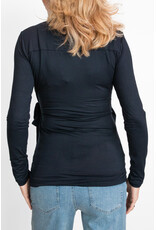 Love2Wait Love2Wait overslag zwangerschapsblouse - navy blauw - B999121 006