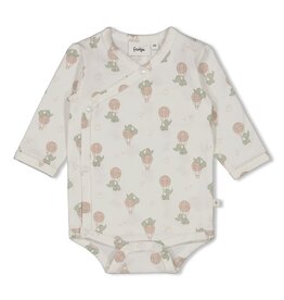 Feetje Baby Feetje Wikkelromper longsleeve AOP -Elephant - Offwhite