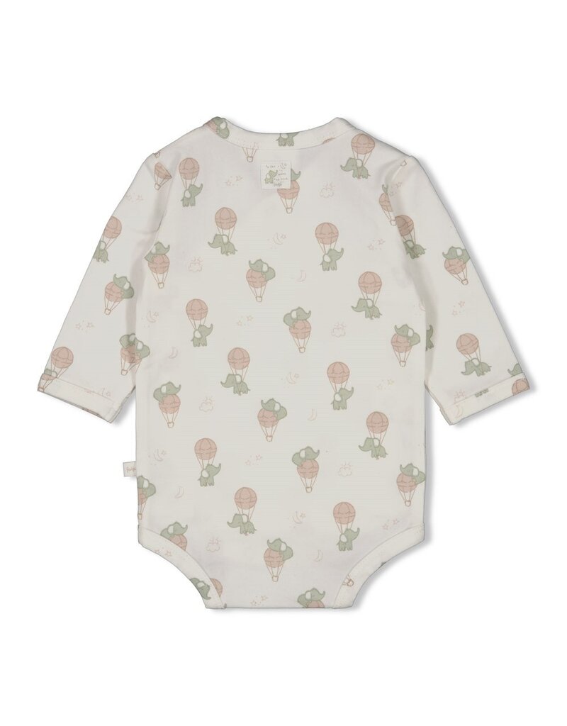 Feetje Baby Feetje Wikkelromper longsleeve AOP - Elephant - 50200254