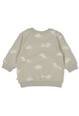 Feetje Baby Feetje sweater AOP - Elephant - Mint  - 51602699