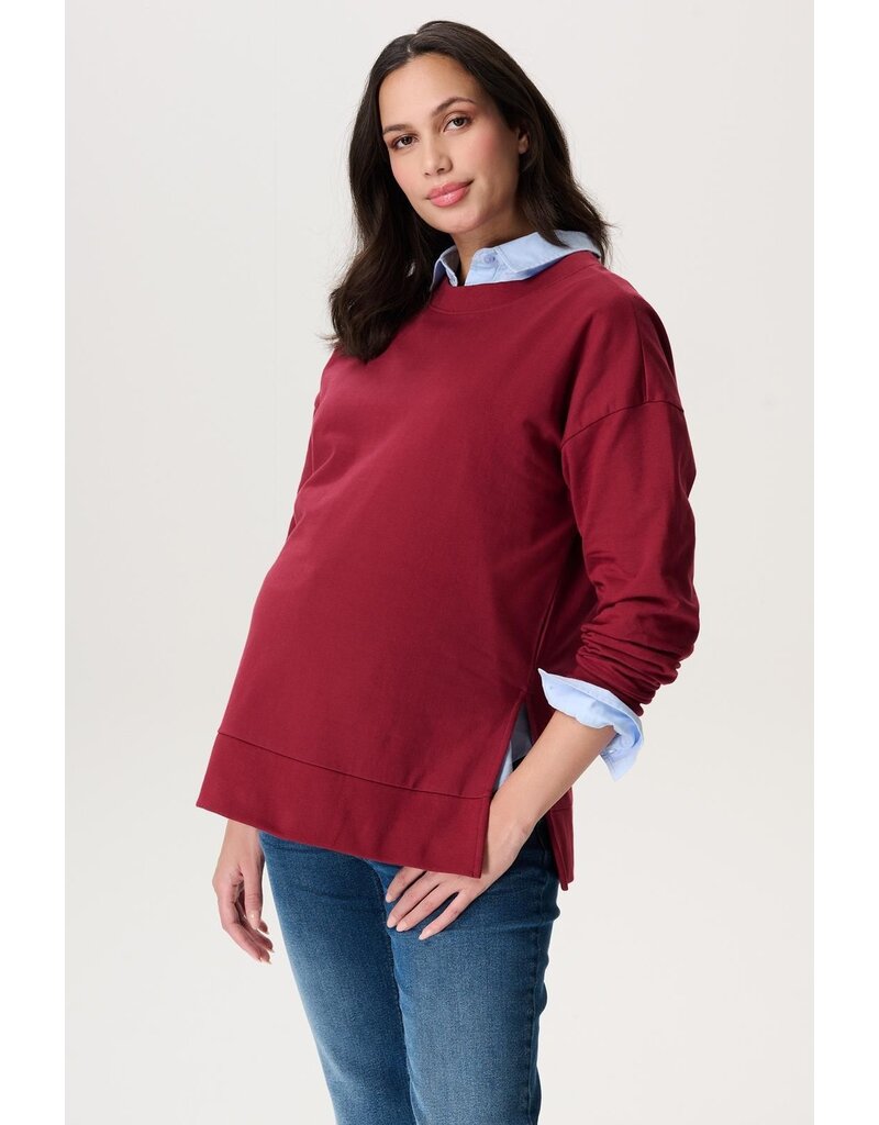Noppies Noppies Sweatermet voedingsfunctie Alta - Backprint - rood - 5070213 N260