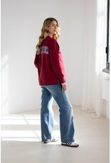 Noppies Noppies Sweatermet voedingsfunctie Alta - Backprint - rood - 5070213 N260