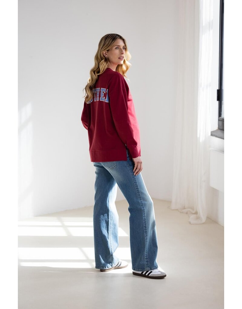 Noppies Noppies Sweatermet voedingsfunctie Alta - Backprint - rood - 5070213 N260