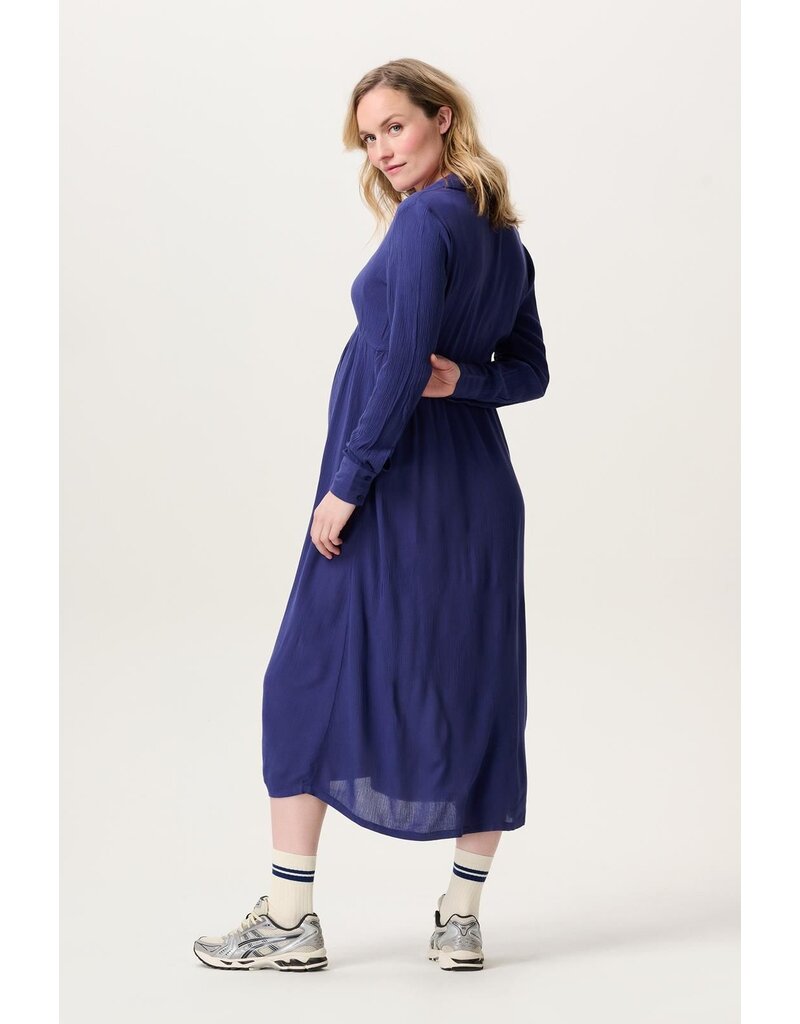 Noppies Noppies jurk met voedingsfunctie Brevi - Skipper Blue - 5070411 N261