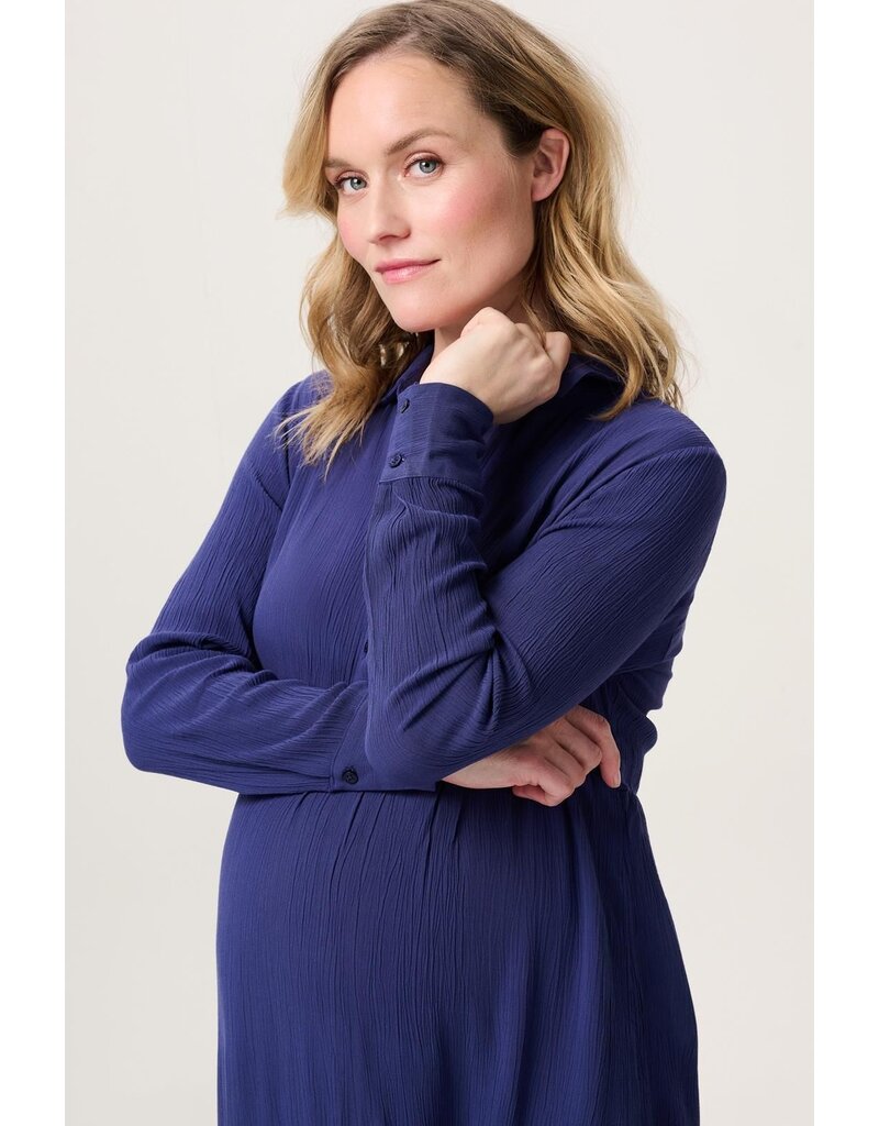 Noppies Noppies jurk met voedingsfunctie Brevi - Skipper Blue - 5070411 N261