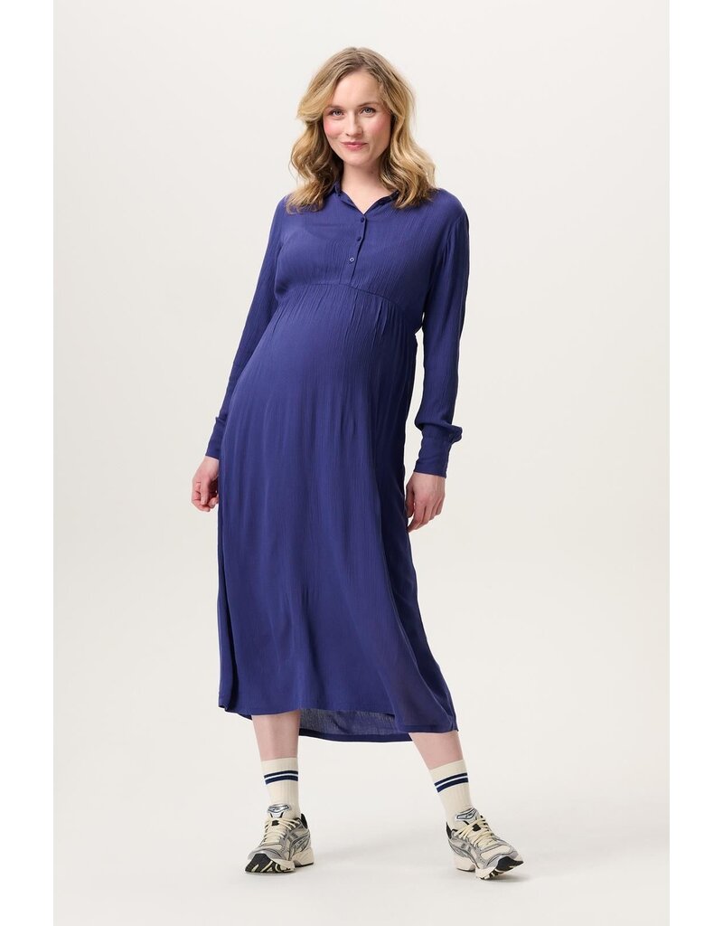 Noppies Noppies jurk met voedingsfunctie Brevi - Skipper Blue - 5070411 N261