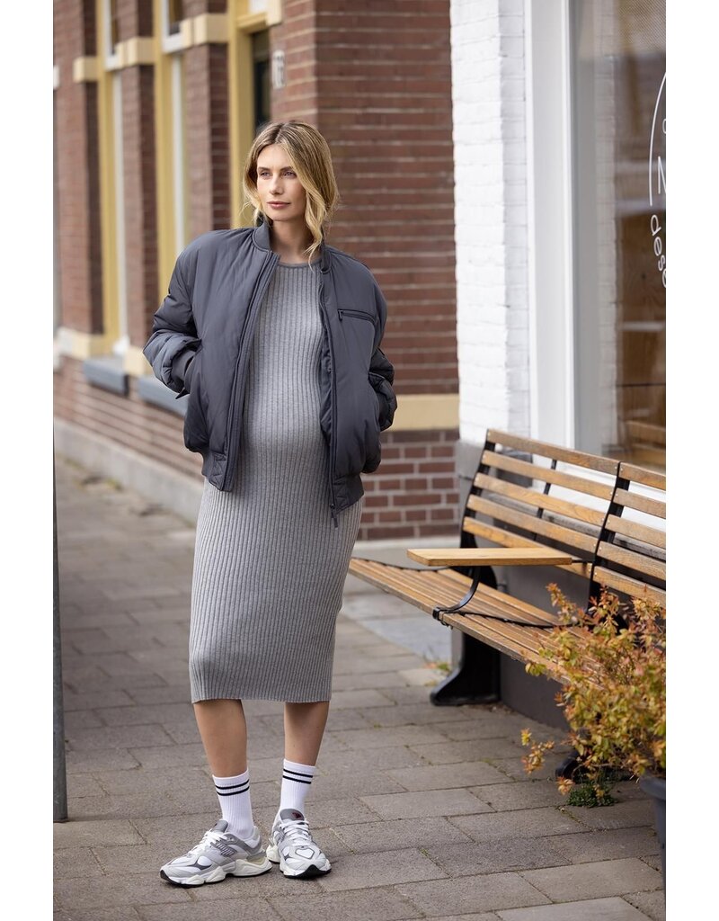 Noppies Noppies jurk Bryne- Grey melange - 5070412 N422