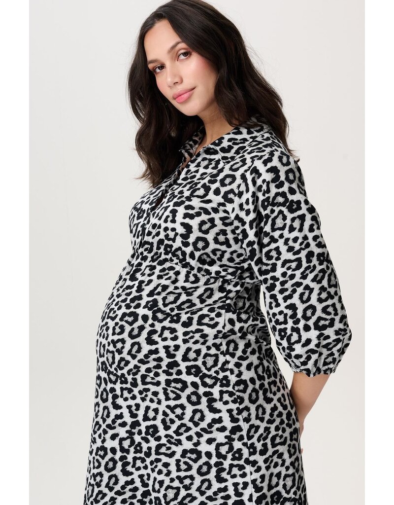 Noppies Noppies jurk met voedingsfunctie Pilar - Leopard - 5070414 N409