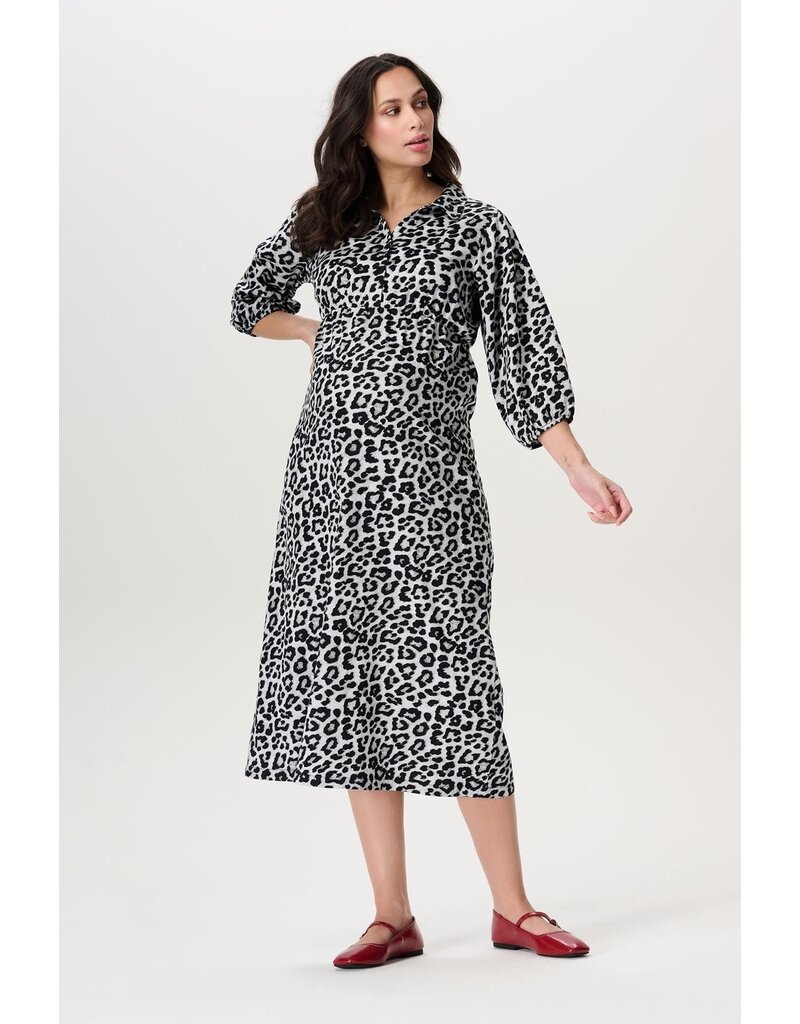 Noppies Noppies jurk met voedingsfunctie Pilar - Leopard - 5070414 N409