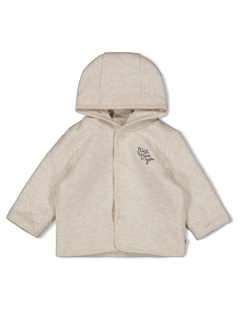 Feetje Baby Feetje omkeerbaar jasje met capuchon AOP - Sea Sweeties - Offwhite - 51800360