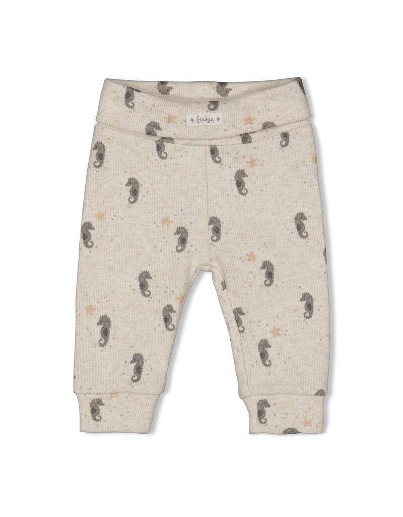 Feetje Baby Feetje broek rib geprint - Sea Sweeties - Offwhite - 52202469
