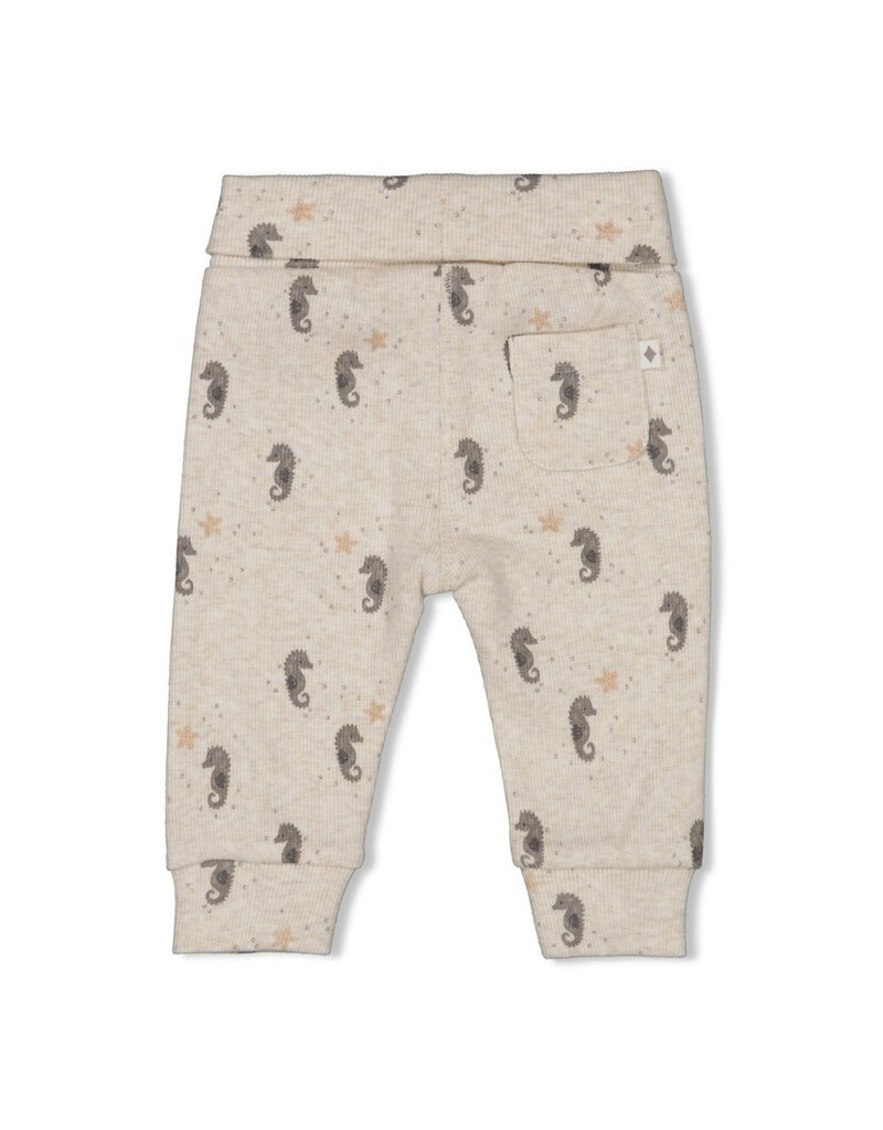 Feetje Baby Feetje broek rib geprint - Sea Sweeties - Offwhite - 52202469