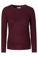 Noppies Noppies Voedingsshirt Aarhus - Fig rood - 5080011 P801