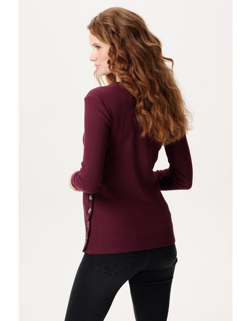 Noppies Noppies Voedingsshirt Aarhus - Fig rood - 5080011 P801