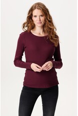 Noppies Noppies Voedingsshirt Aarhus - Fig rood - 5080011 P801