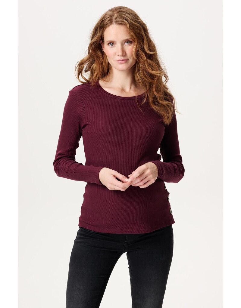Noppies Noppies Voedingsshirt Aarhus - Fig rood - 5080011 P801
