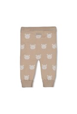 Feetje Baby Feetje broek gebreid AOP - The Knits - Zand melange - 52202532