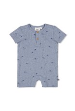 Feetje Baby Feetje Jongen kort pakje rib AOP - Blue Ocean - Blauw - 51100101