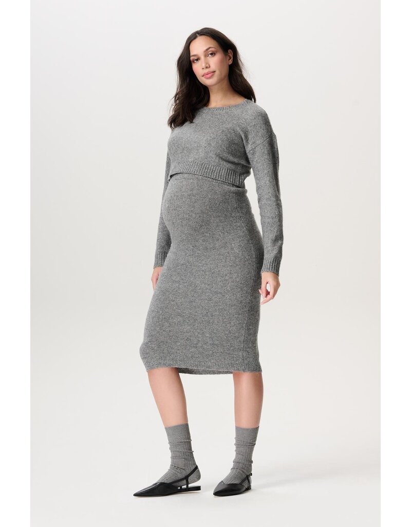 Noppies Noppies Skirt Otta - knit - Glitter grijs - 5081310 P227