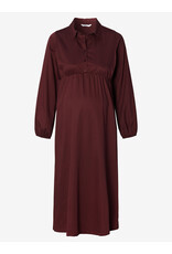 Noppies Noppies jurk met voedingsfunctie Odda - Fig rood - 5080416 P801