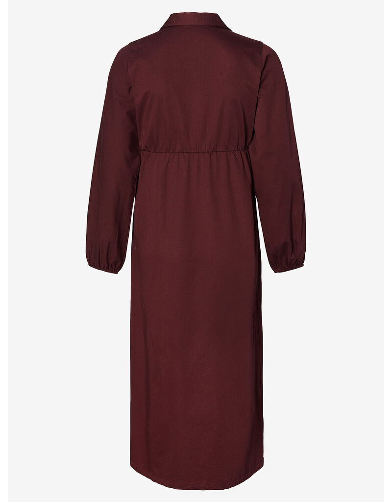 Noppies Noppies jurk met voedingsfunctie Odda - Fig rood - 5080416 P801
