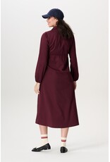 Noppies Noppies jurk met voedingsfunctie Odda - Fig rood - 5080416 P801