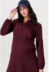 Noppies Noppies jurk met voedingsfunctie Odda - Fig rood - 5080416 P801