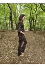 Swan and the People - flared pants Leopard bruin