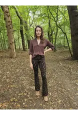 Swan and the People Swan and the People - flared pants Leopard bruin