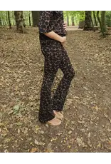 Swan and the People Swan and the People - flared pants Leopard bruin