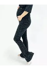 Swan of the People - flared pants Leopard groen