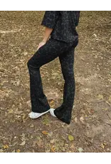 Swan and the People - flared pants Leopard groen