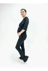 Swan of the People - flared pants Leopard groen