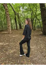 Swan and the People - flared pants Leopard groen