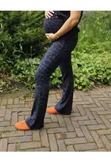 Swan and the People Swan and the People - flared pants Leopard Blauw