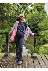 Swan of the People - flared pants Leopard Blauw