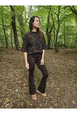 Swan of the People - Shirt 3/4 mouw Leopard bruin