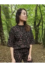 Swan of the People - Shirt 3/4 mouw Leopard bruin