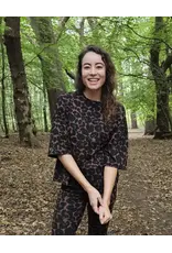 Swan of the People - Shirt 3/4 mouw Leopard bruin