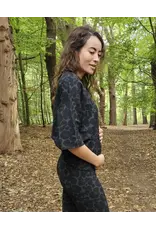 Swan and the People Swan and the People - Shirt 3/4 mouw Leopard Groen